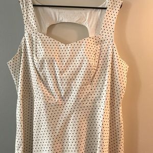 Cute polka dot plus size top