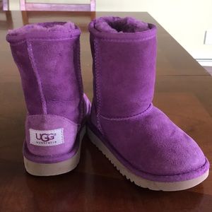 Girls purple UGG boots size 9