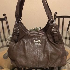 Coach brown leather handbag
