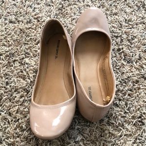 Mossimo nude patent flats. Size 9