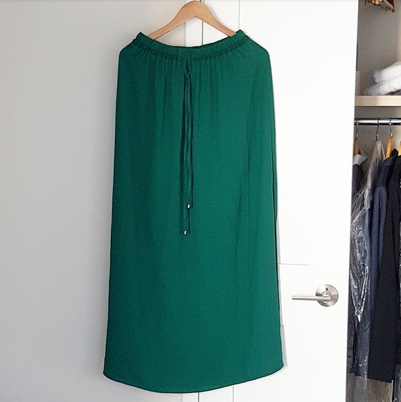 GENTLY USED drawstring maxi skirt - Picture 1 of 3