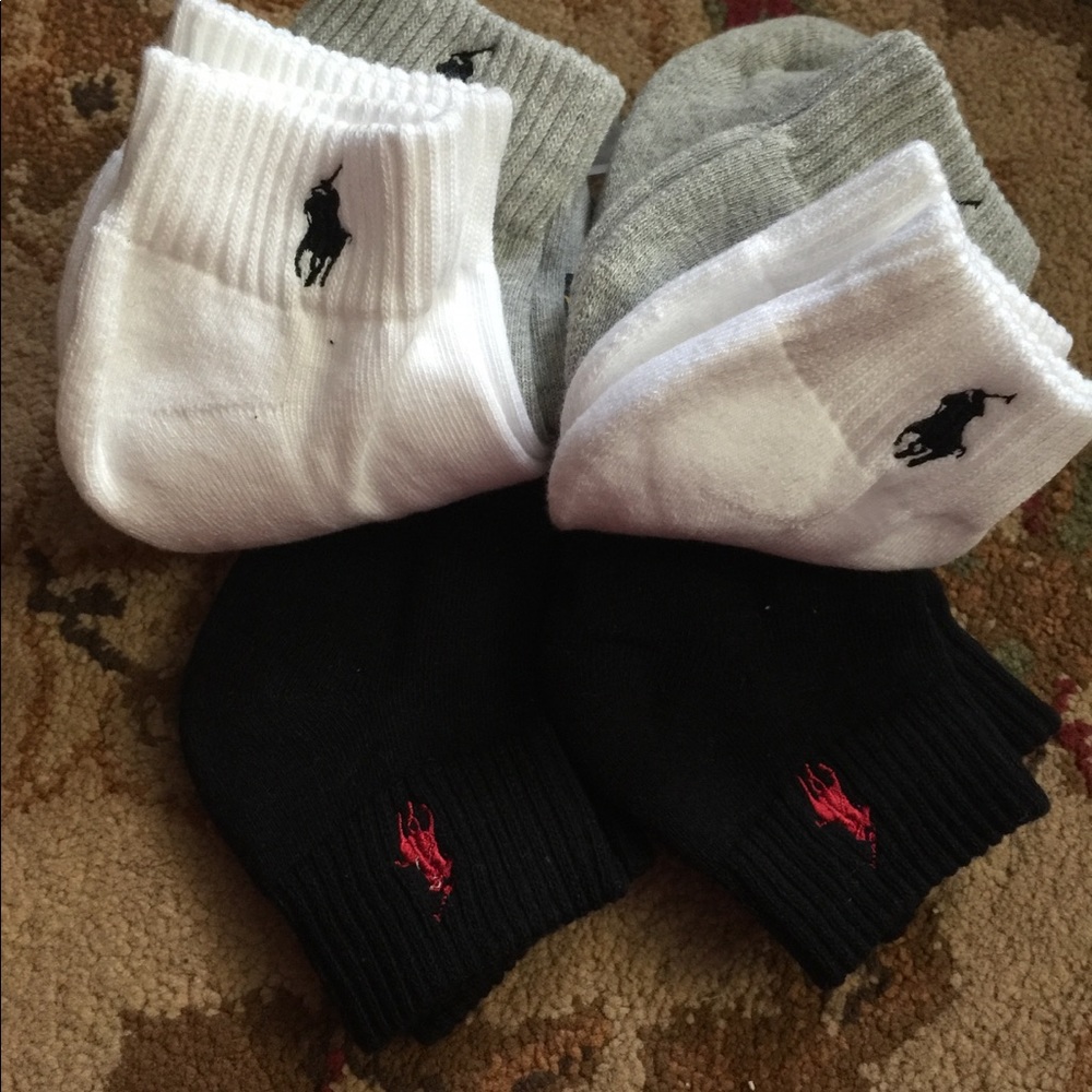 6 pairs of new boys polo Ralph Lauren socks - Picture 3 of 4