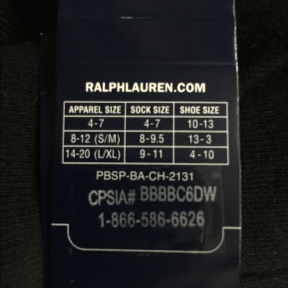 6 pairs of new boys polo Ralph Lauren socks - Picture 4 of 4