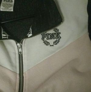 Vs pink quarter zip