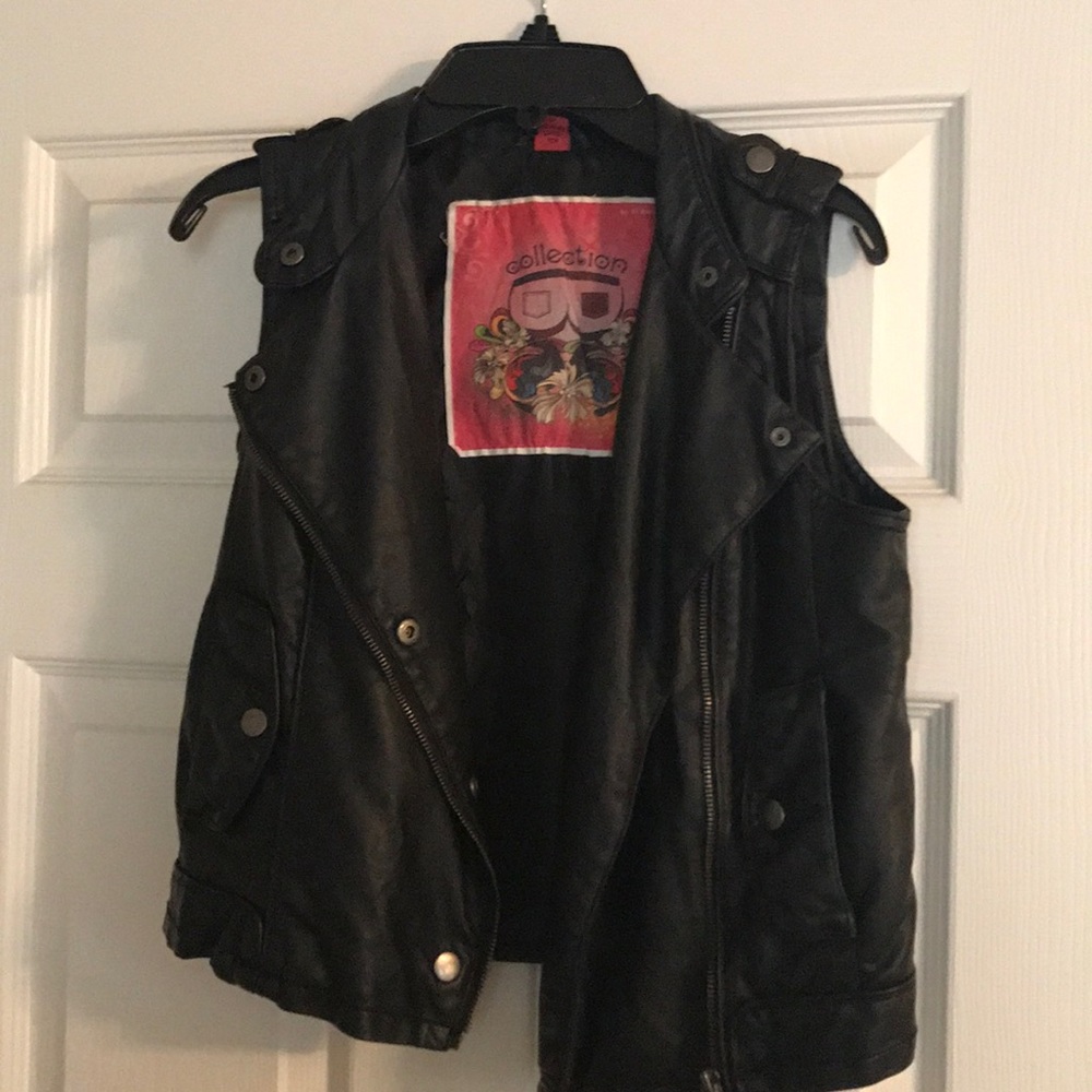 Faux Leather Vest