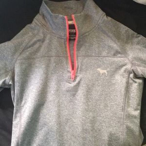 PINK half zip pull over