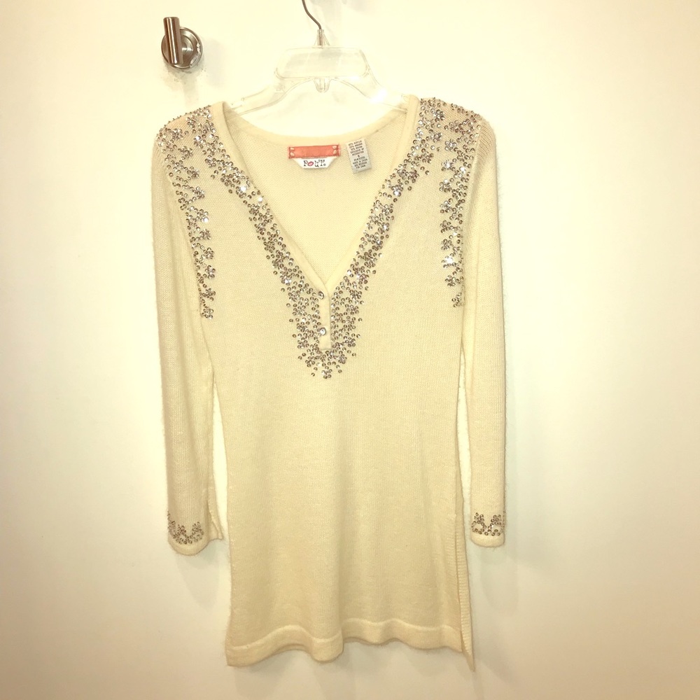 Off white sweater dress