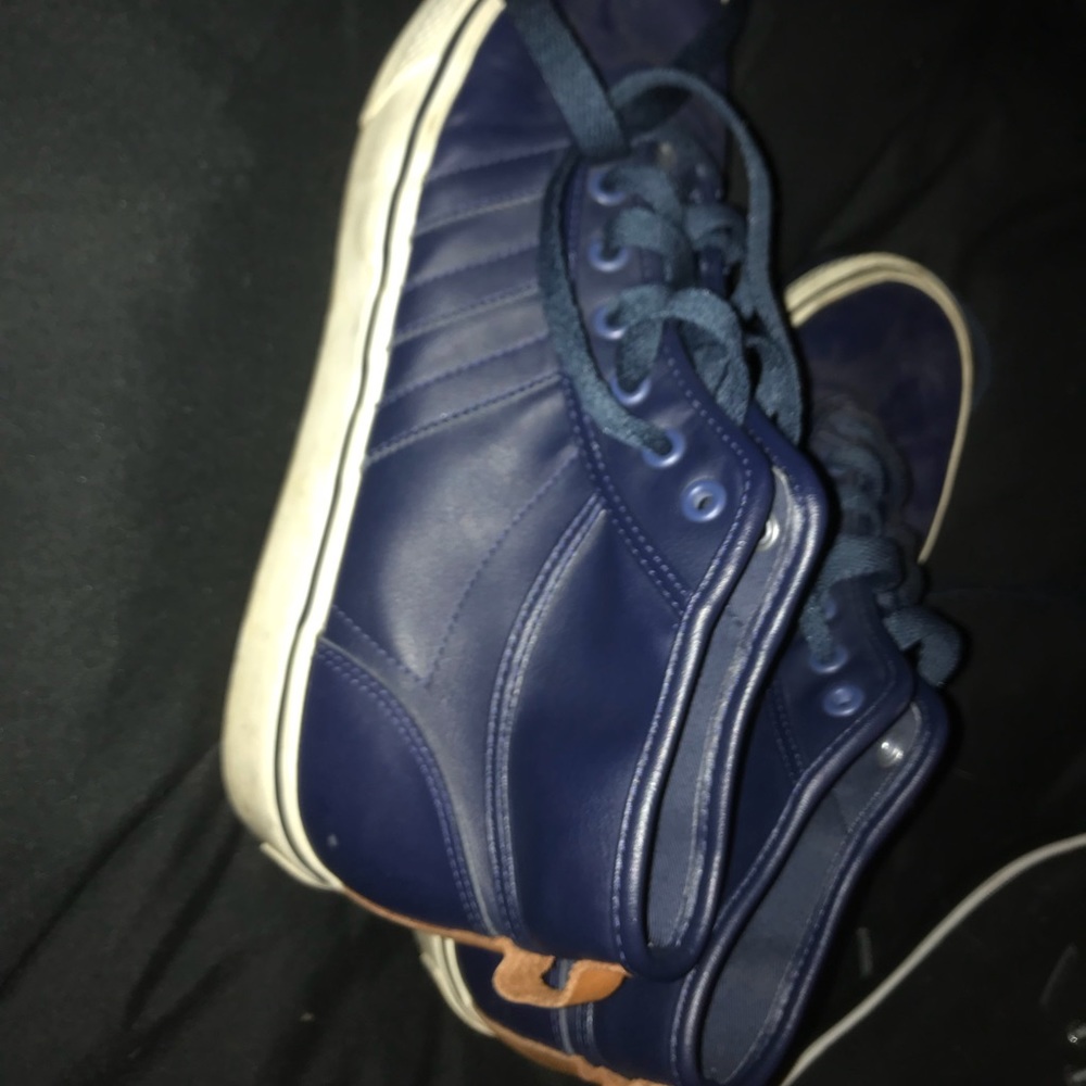 Limited edition blue leather adidas