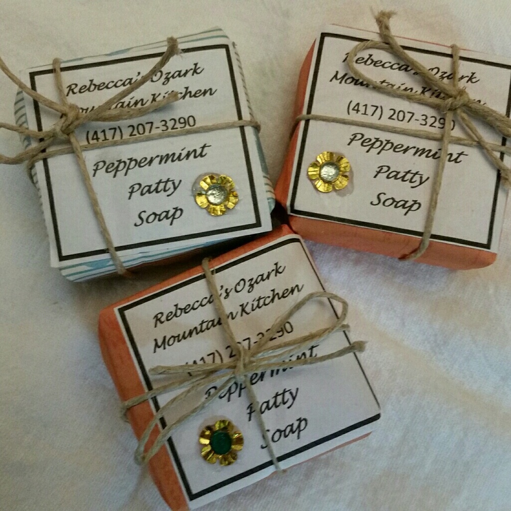 All-Natural PeppermintPatty Soap 3 bars