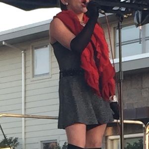 Silver one piece by Forever 21