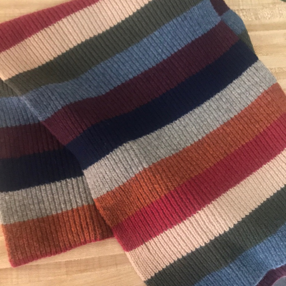 Multi color oversized wool scarf