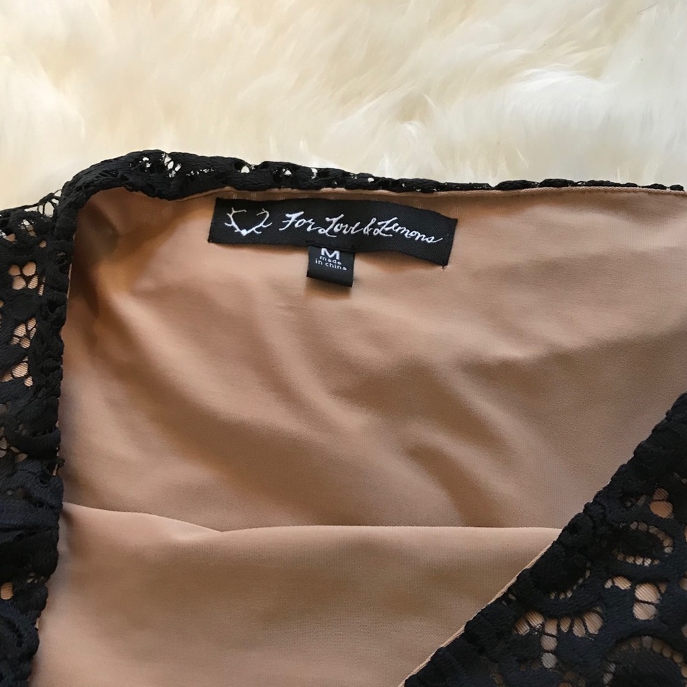 NWOT For Love and Lemons black Vika lace skirt - Picture 5 of 8