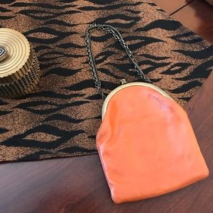 Adorable Leather and Brass Wristlet