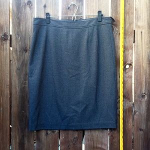 Atelier Gray Straight Pencil Skirt