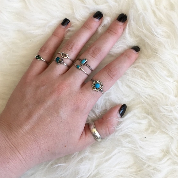 Vintage Sterling Silver Rings - Picture 3 of 4