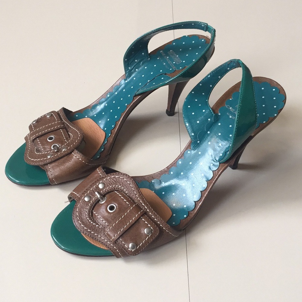 MOSCHINO CHEAPANDCHIC Top Buckle sling back heels