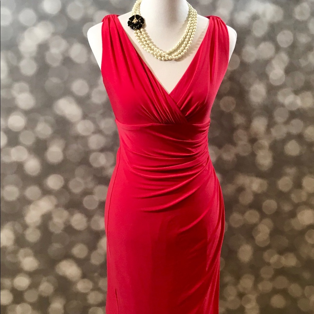 Coral/red Lauren dress