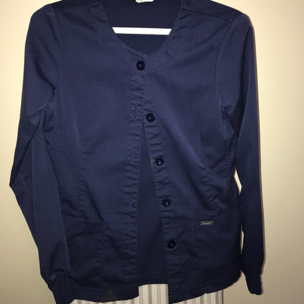 Sanibel Navy Scrub Jacket