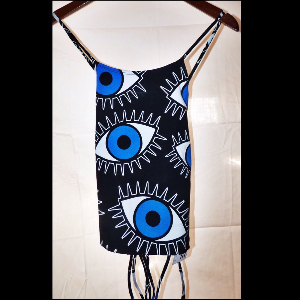 DISCOUNT UNIVERSE Evil Eye Classic Lace Up Tank