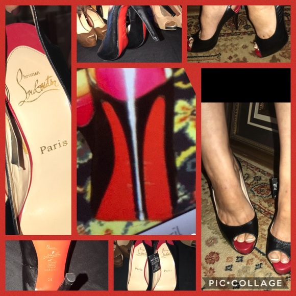 NWT đź‘ CHRISTIAN LOUBOUTIN NO PRIVE SLING BACK 38/8 - Picture 2 of 4