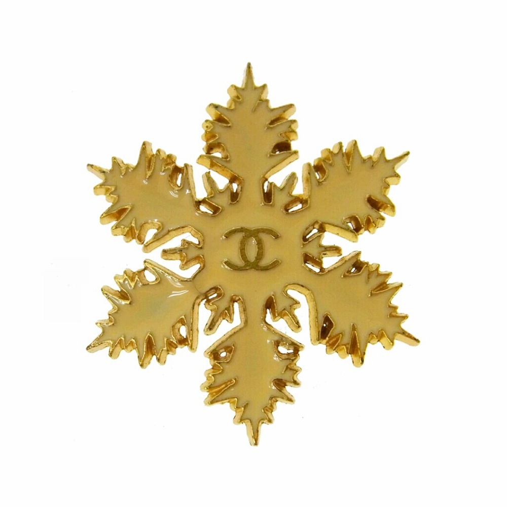 Authentic Chanel Brooch Snowflake Chanel Vintage