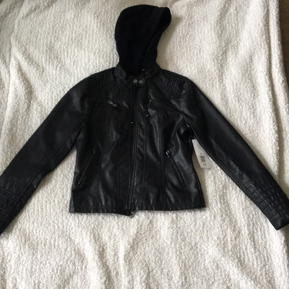 Brand new Maralyn and Me jacket with faux leather.