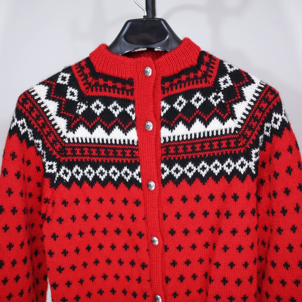 Vintage 1960s Lulle Otterstad Nordic Wool Sweater