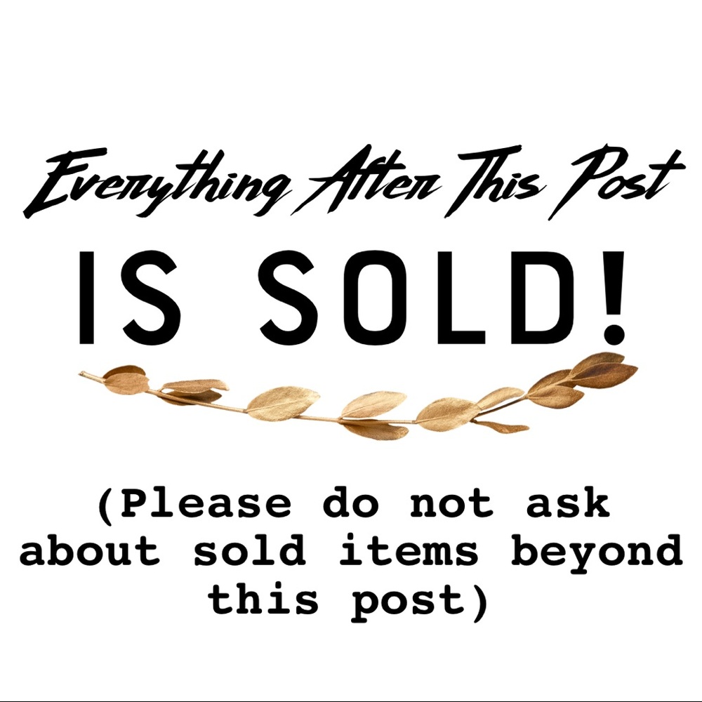 Everything beyond this point is sold