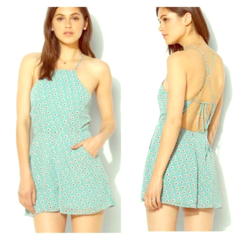 Lucas Couture Blue Floral Romper