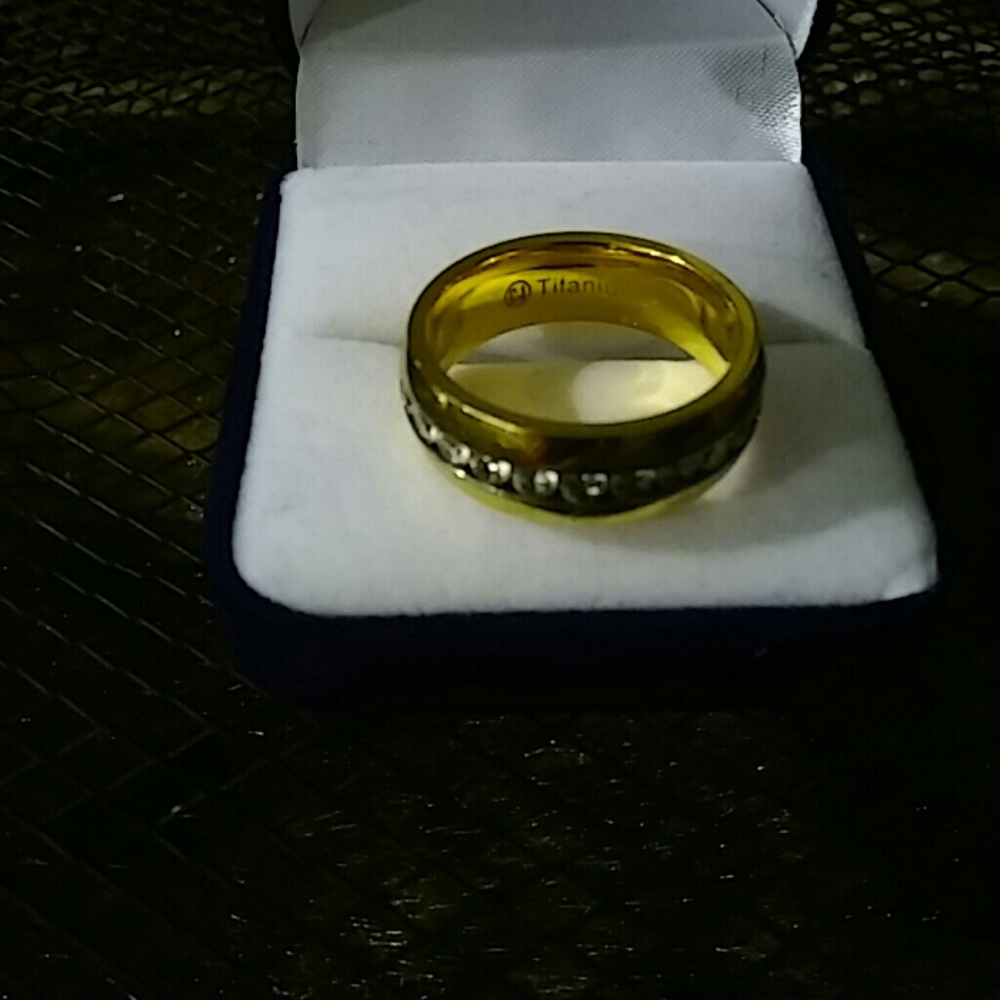 Mesmerizing 18kt Gp Titanium Ring - image 2