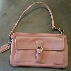 Coach wristlet pink