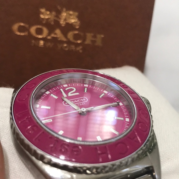 Coach Pink & Silver Boyfriend Watch main image 5