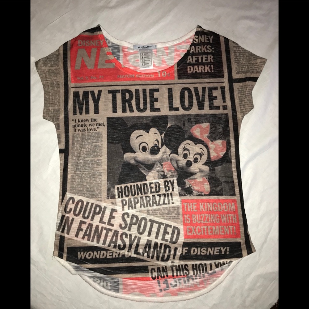 Newspaper Themed featuring Mickey and Minnie Mouse