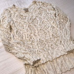 Lucky Brand cream knit sweater