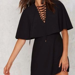 Nasty Gal Masking Cape Dress