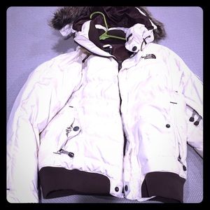 White north face jacket