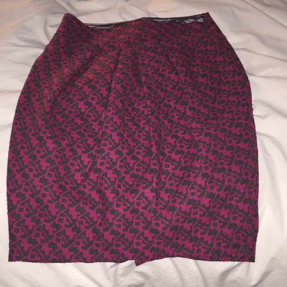 Anthropologie Eva Franco skirt w prints & pleats