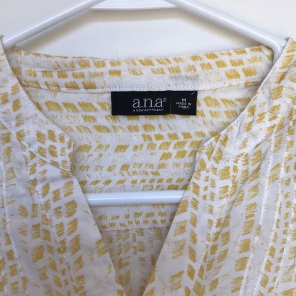 a.n.a Half Button Down Blouse - Picture 2 of 6
