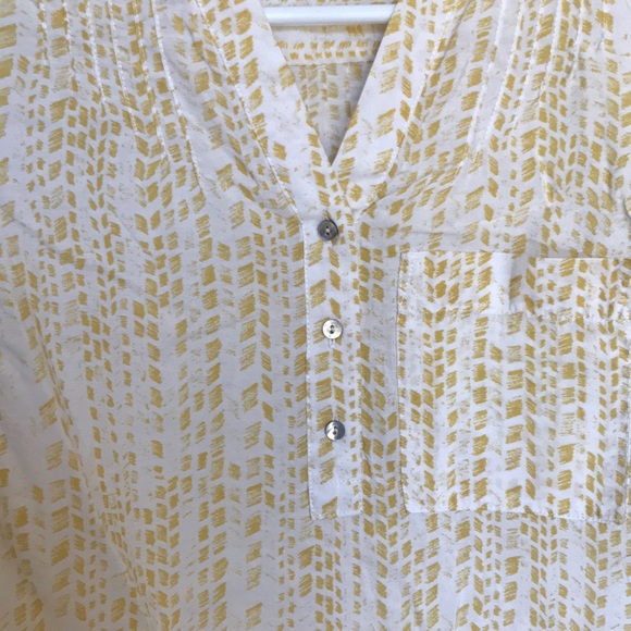 a.n.a Half Button Down Blouse - Picture 3 of 6