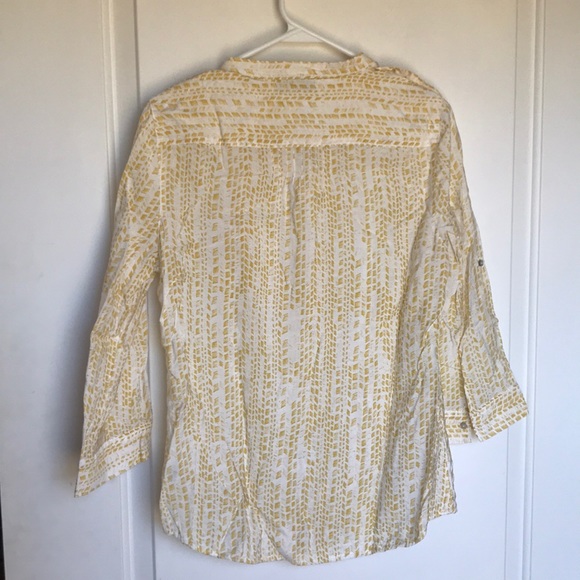 a.n.a Half Button Down Blouse - Picture 6 of 6