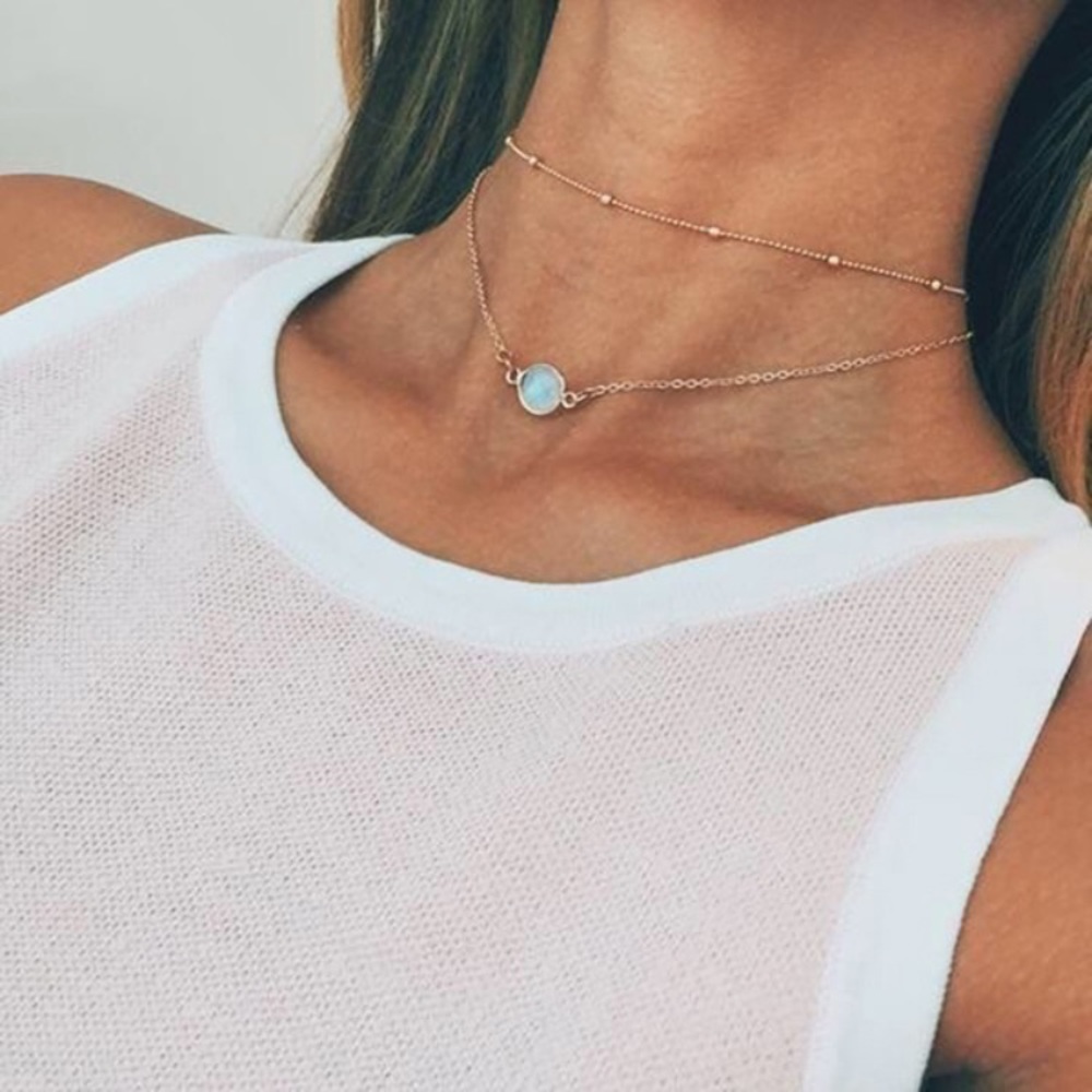 Crystal Pendent Choker