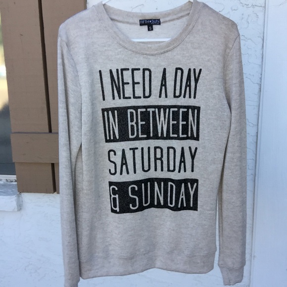 Sweaters - Graphic Crewneck Glitter Sweater