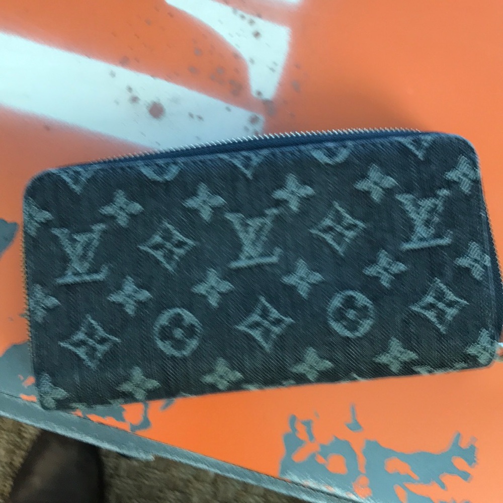 Louis Vuitton Black Denim Wallet
