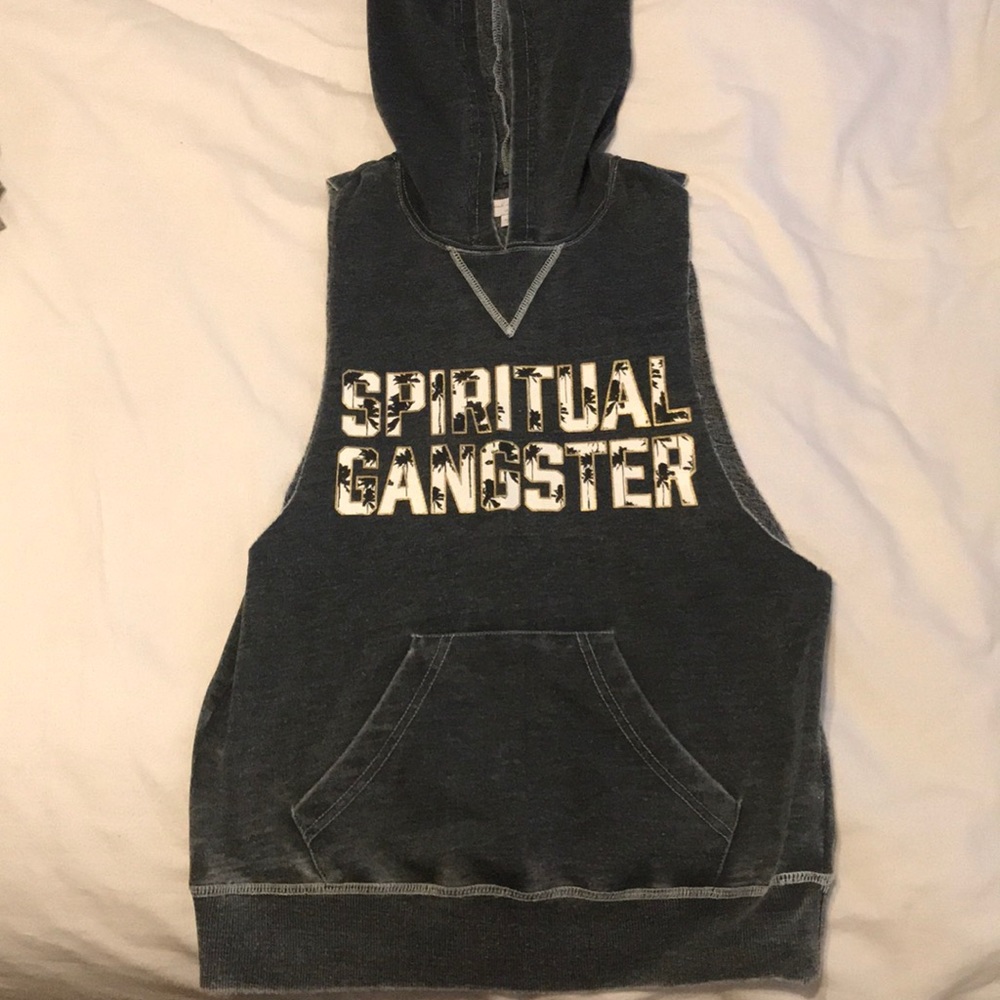 Spiritual Gangster sleeveless hoodie