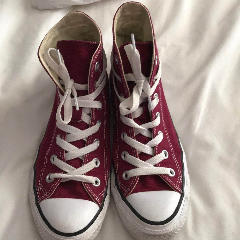 Burgundy Converse