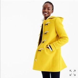 J. Crew Italian stadium cloth wool toggle coat NWT