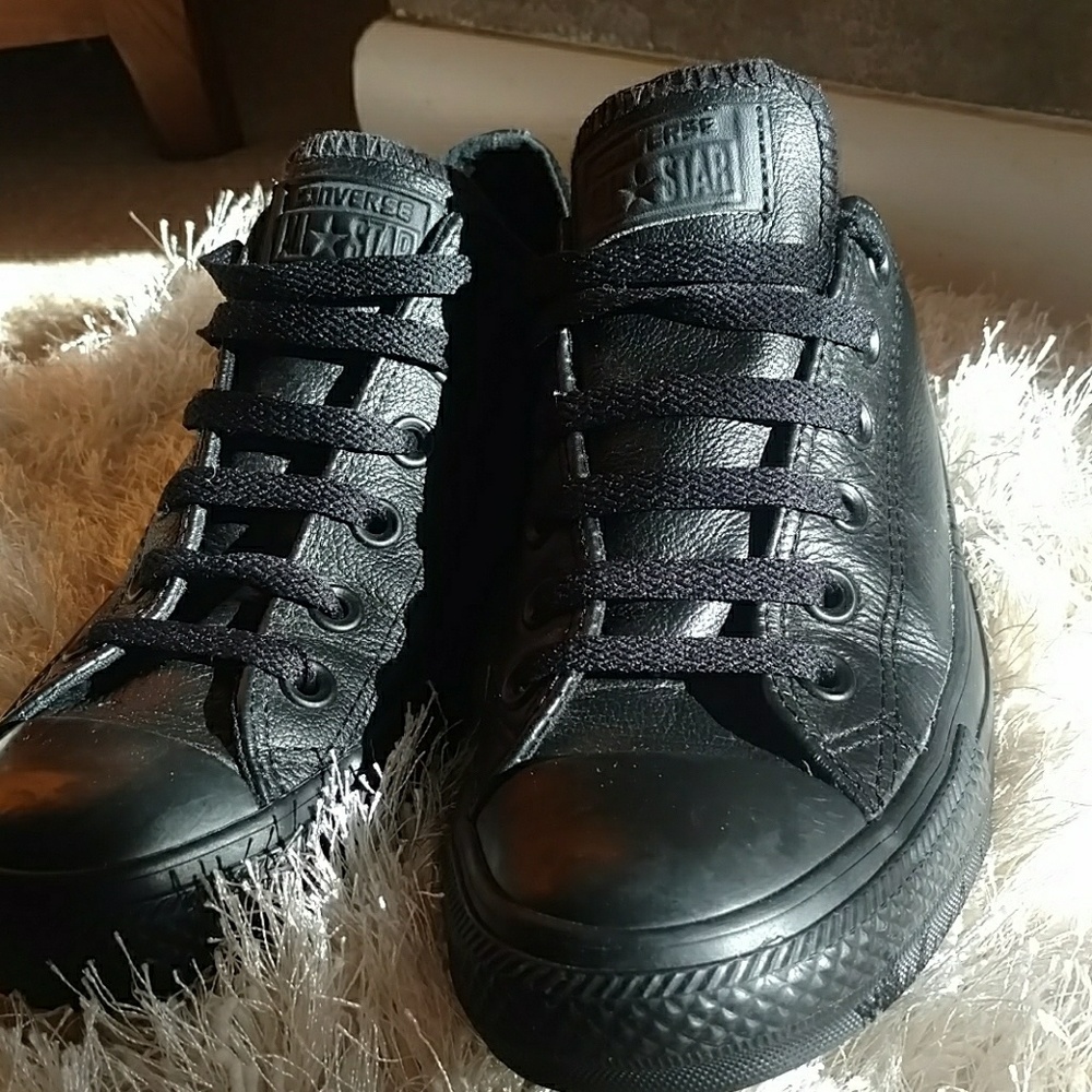 Leather Black Converse Chuck Taylor All Stars