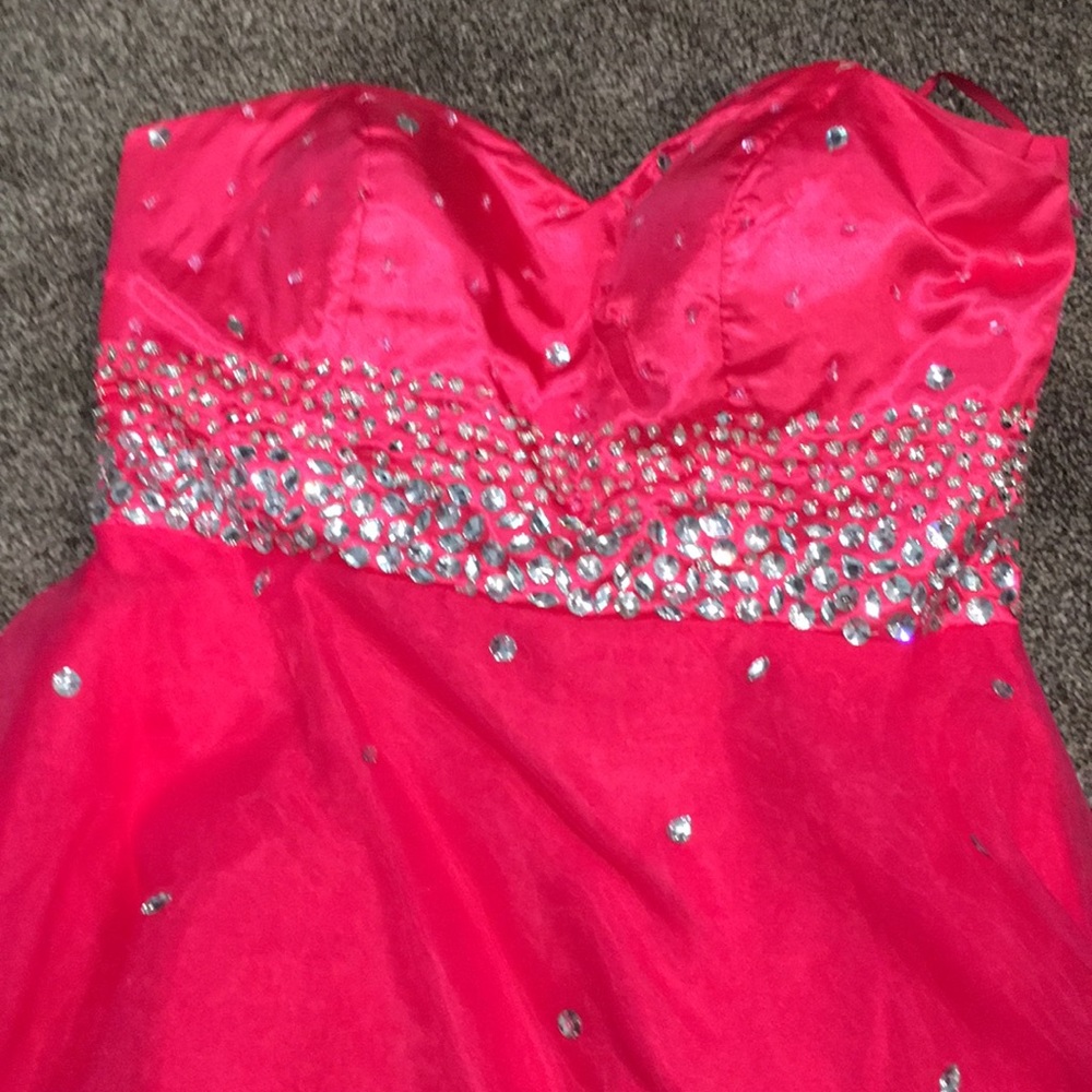 Strapless prom dress