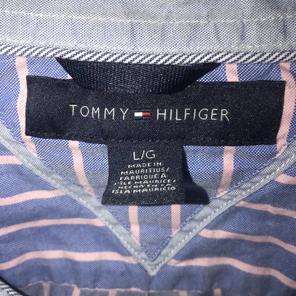 Tommy Hilfiger bottom down men shirt Sz. Large - Picture 3 of 3