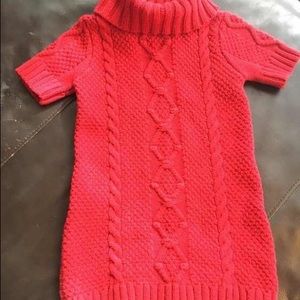 Toddler girls Sweater Dress in red
